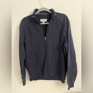 Cutter & Buck Navy Quarter Zip Pullover Sweatshirt Men’s Medium